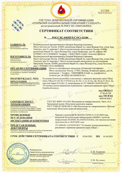 Сертификат пожарной безопасности - Studia 12